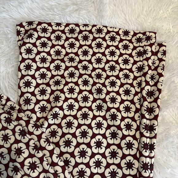 Gabi Fresh Giselle Floral Print Flare Bell Bottom Pants Womens 3X Burgundy Ivory - Picture 14 of 14